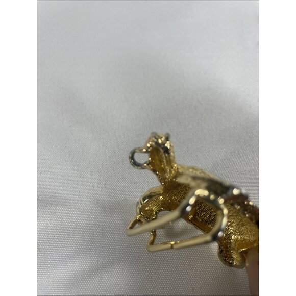 Gay Boyer Gold Turtle Belt Buckle Rope Ribbon Two Piece Sea Interlocking Vintage - Picture 9 of 16